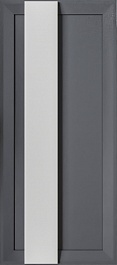 Бриклаер Шкаф подвесной Берлин 40x90 оникс серый с белой ручкой – фотография-1